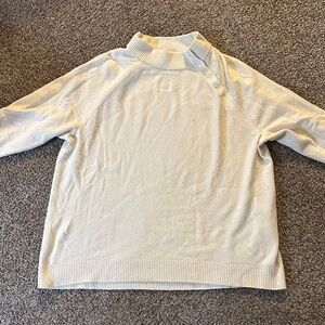 Talbots Cream Knit Top